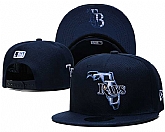 Tampa Bay Rays Team Logo Adjustable Hat YD (2),baseball caps,new era cap wholesale,wholesale hats
